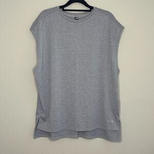 The North Face Womens Gray Sleeveless Hi-Low Tank Top - Size XL